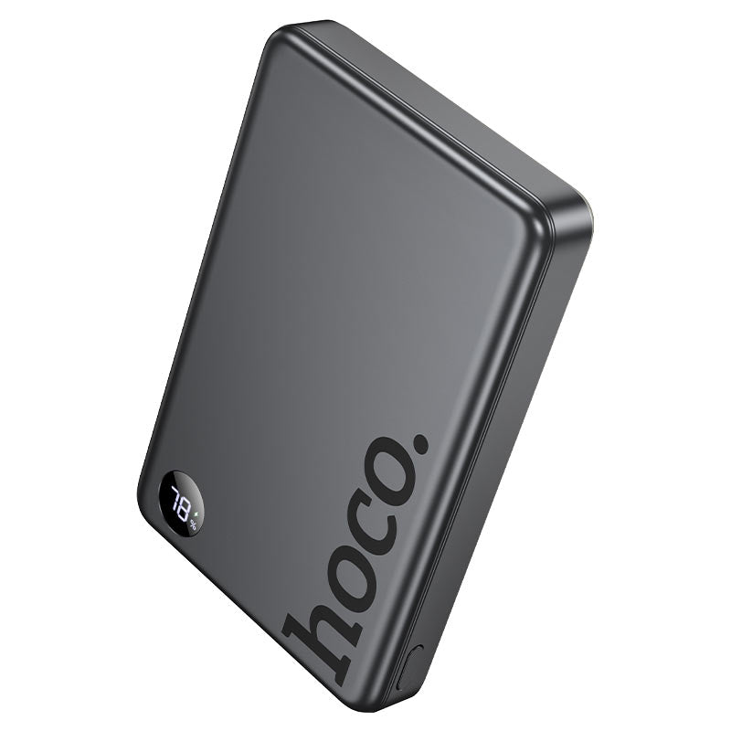 HOCO. POWER BANK MAGNETIC Q34 FAST CHARGE 10000MAH PD TYPE-C 20W - METAL GREY
